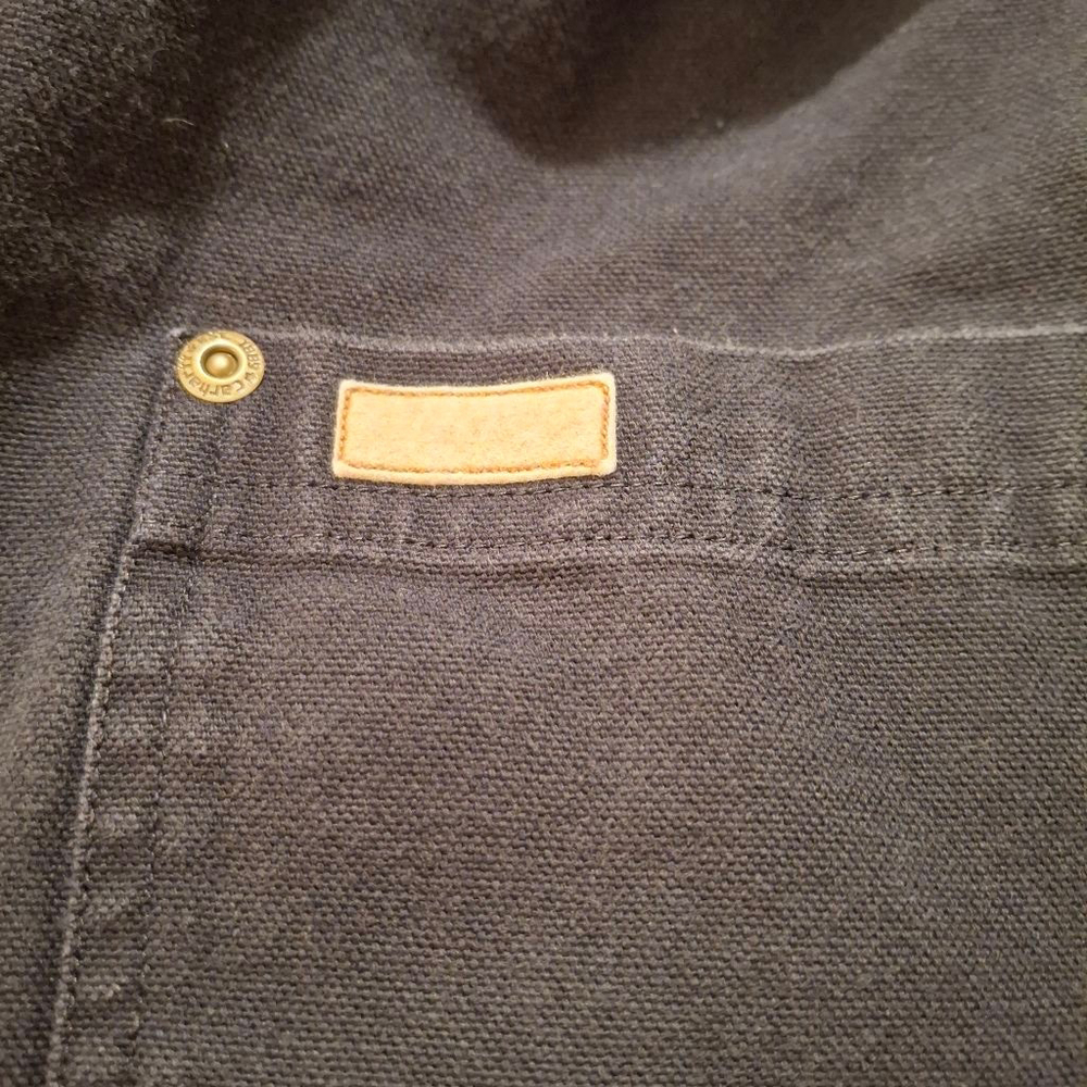 Carhartt detroit duck flannel blue Plaid Lined vintage Jacket sz XL canvas - Picture 6 of 6